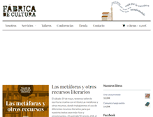 Tablet Screenshot of fabricadecultura.com